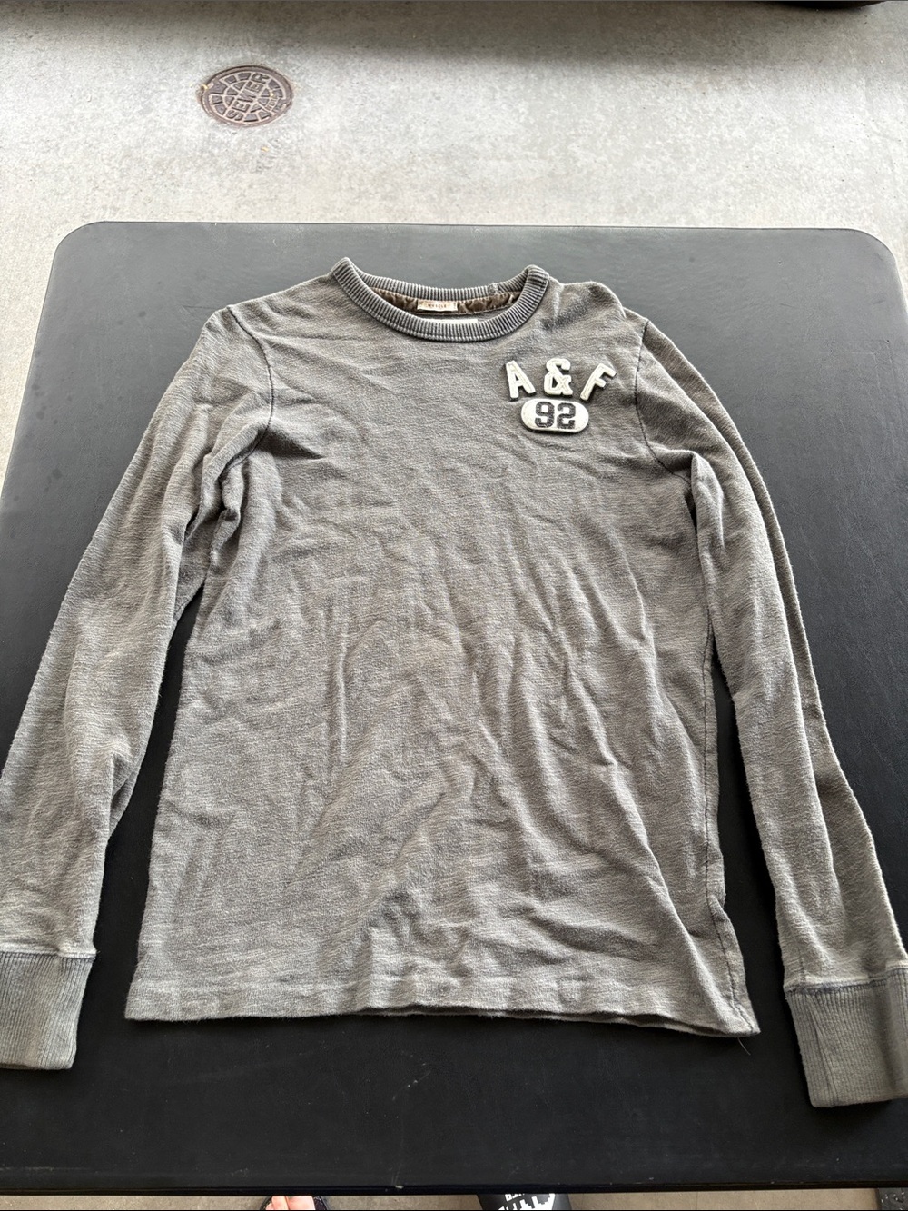 Abercrombie & Fitch Men's Crewneck Sweater in Gray